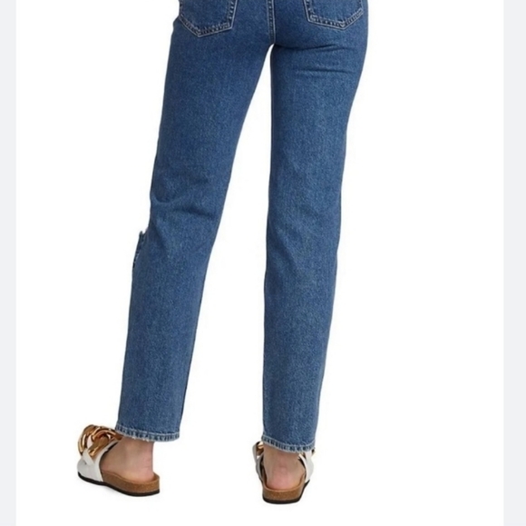 NWT Free People Sapphire Straight Leg blue Jeans Size 32 - Picture 6 of 9